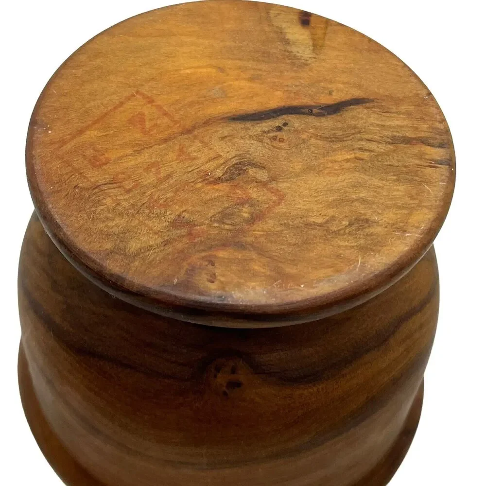 Wooden Mortar & Pestle Set Made in Spain Herb Crusher Grinder Apothecary Medical